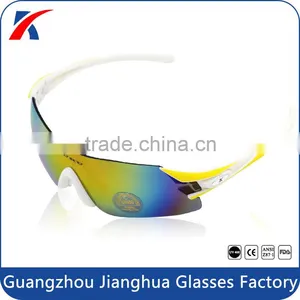 2015 Professional Design Rimless Full Shide Fake Revo Coating Mountain Bike Cycling Sunglasses thumbnail-1