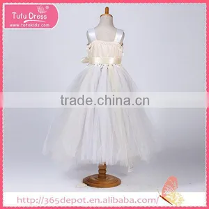Knee High Dress for Baby Girl Flower Girl Dress thumbnail-1