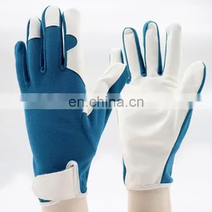 Wholesale Cheap Household Wear Resisting Sheepskin Leather Working Safety Gardening Gloves For Women thumbnail-1