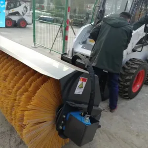 Skid Steer Snow Sweeper Attachments Bobcat Angle Broom for Skid Steer Loader thumbnail-3