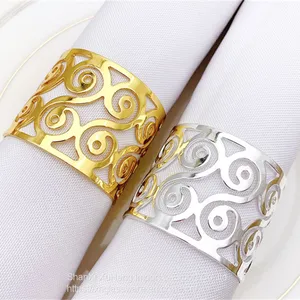 Manufacturer Wholesale Stock Hotel Banquet Event Stainless Steel Metal Napkin Rings thumbnail-2