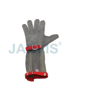 The United States Imported U-SAFE Five-finger Steel Gloves Lengthened 15 cm Nylon Wrist Strap thumbnail-1