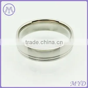 High Quality Polish Custom Plain Stainless Steel Ring thumbnail-2