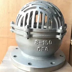 JIS 10k SS304 Screen Mesh WCB Body Flanged End ANSI API 2 Inch Foot Valve Bottom Valve for Water Steam thumbnail-5