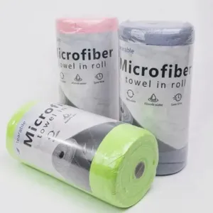Kitchen Microfiber Cleaning Cloth Roll Tear Away Towels 30X30cm thumbnail-2