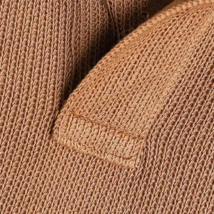 Men’s Brown Regular Fit Polo Shirt 250 GSM 100% Polyester Fake Cotton Sweater Jacquard thumbnail-2