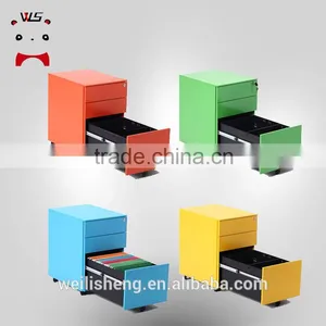 China Top Quality Colorful Office Furniture Small Steel Mobile File Cabient thumbnail-6