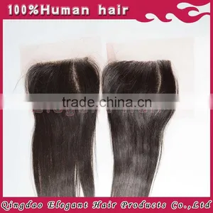 High Quality Human Brazilian Virgin Human Hair Weave Lace Closure in Factory Price thumbnail-1