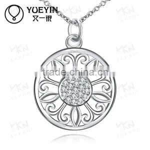 Newest Pure Silver Plated Necklace Designs Jewelry thumbnail-1