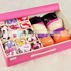 AN24 ANPHY Non-woven High Quality Underwear Storage Box Components 16 or 9 Grids In Stock 5 Colors Household Holder Box thumbnail-1