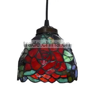 European Classic Tiffany Balcony Small Droplight Stairs Revolving Chandelier Villa the Chandelier thumbnail-3