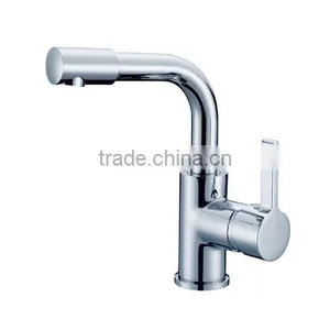 Deck Mounted Contemporary Sanitary Ware Bathroom Basin Mixer Taps thumbnail-4