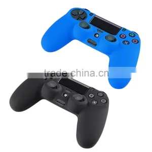 Black Blue Red Soft Silicone Rubber Gel Skin Non-slip Case Cover for PS4 Controller thumbnail-5