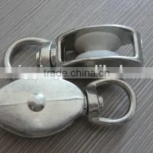 China Professional Manufacturer Small Metal Zinc Alloy Nickel Plate Belt Pulley With Single Rigid Wheel thumbnail-5