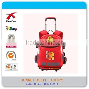 XF B-050 Children Outdoor Backpack Red Car Backpack With Trolley thumbnail-1