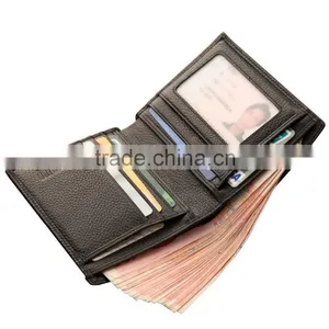 High Quality Factory Men's Genuine Leather Driver's License Wallet thumbnail-5