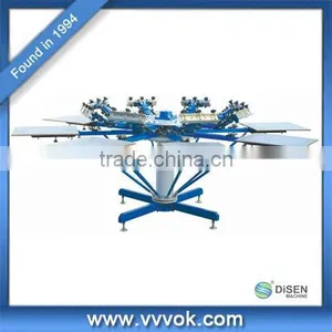 8 Color 8 Station Rotary Screen Printing Machine thumbnail-1