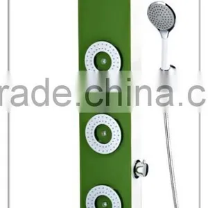 Hot Sale in USA Green Bath Shower Rain Shower Shower Columntempered Shower Panel Faucet Hydro Generator thumbnail-1