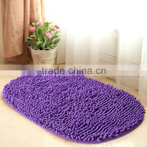 Microfiber Chenille Pink Bathroom Mat Travellers Washable Rugs thumbnail-2