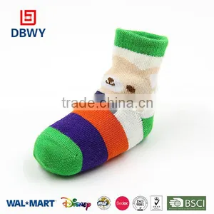 Newest Baby Socks With Stripe and Cartoon Pattern Printed thumbnail-1
