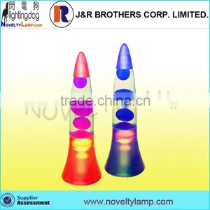 15" Colorful Plastic Cabinet Rocket Shape Lava Motion Lamp thumbnail-1