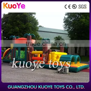 Combo Inflatable Obstacle,trampoline Inflatable Obstacle Game,jungle Obstacle Inflatable Outdoor thumbnail-1