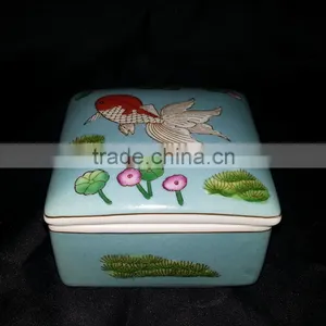 Fashion Ceramic Jewelry Box Square thumbnail-3