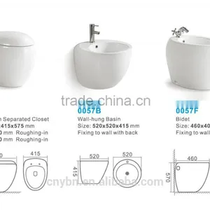Sanitary Ware Bathroom Design Ceramic Two Piece Toilet thumbnail-5
