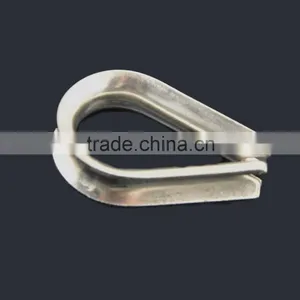 High Polished 304 Stainless Steel Marine Boat Cable Wire Rope Loop Thimble New Products on China Market for Paracord Bracelet thumbnail-2