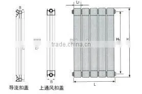 New Style 75*75 Steel-Aluminum Compound Pole Wing Pioneer Radiator thumbnail-3
