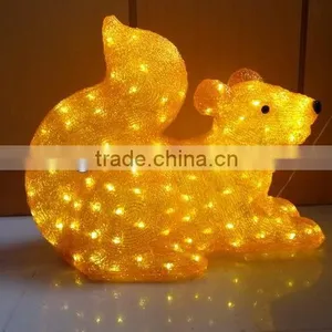 3D LED Christmas Acrylic Squirrel Motif Light thumbnail-1