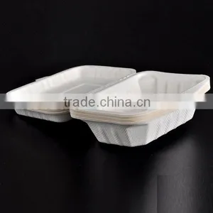 Oil Cut Resistant Sugarcane Pulp White Take Away Food Containers Quality Choice thumbnail-5