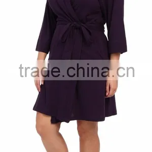 Wholesale Warm Women's Cotton Plus Size Bathrobes thumbnail-1