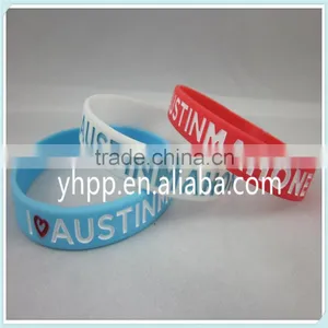 Custom I Love Austin Mahone Silicone Wristband Bracelet thumbnail-1