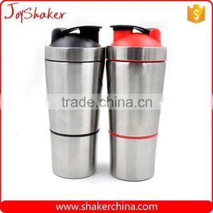 Custom Design Steel Protein Shaker,700+200ML Stainless Steel Protein Shaker Cup Quality Choice thumbnail-3