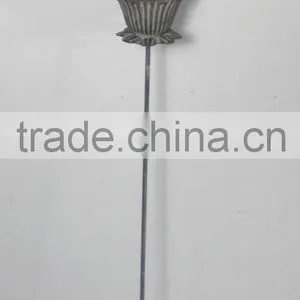 8009026F-Dragonfly Metal Flower Stick w/ Planter Holder thumbnail-1