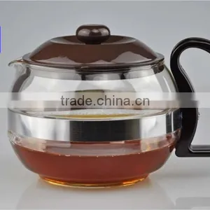 New Arrival Borosilicate Glass,heated Directly on Fire Tea Pot Set 600ml/1000ml/1200ml thumbnail-2