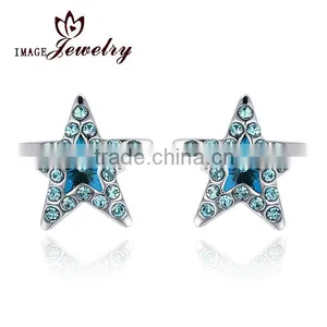 Most Popular Star Shape cz Diamond Stud Earrings thumbnail-1
