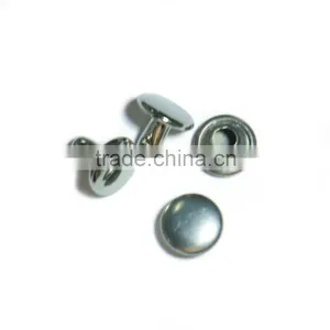 Wholesale Nickel Free 8mm Metal Brass Double Layer Rivet for Garments thumbnail-1