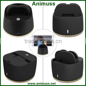 360 Degrees Remote Control Rotation Panorama Shooting Auto Face Tracking Selfie Robot Compatible for Iphone Ios Android thumbnail-6