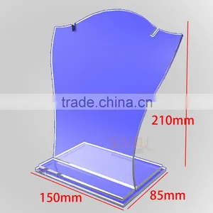 China Manufacturer Colored Translucent Acrylic Necklace Display Rack thumbnail-2