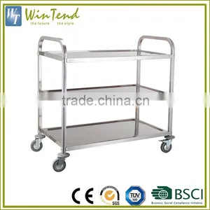 Hospital Cleaning 3-Tier Stainless Steel Dressing Medical Trolley Quality Choice thumbnail-2