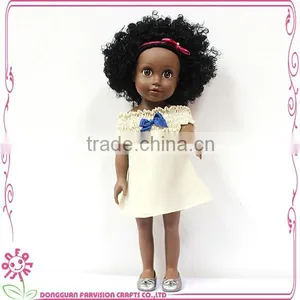 18 Inch Full Vinyl African Girl Dolls thumbnail-4