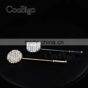 Fashion Jewelry 2 Colors Pin Brooch MC STONE Women Unisex Wedding Party Gift Apparel Dress Jacket Promotion Accessories thumbnail-3