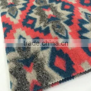 Wool Acrylic Blend Jacquard Knitting Fabric for Women Overcoat thumbnail-3