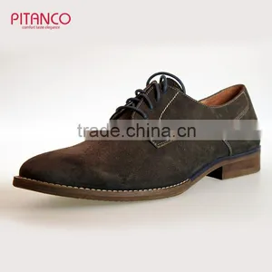New Style Swede Leather Lace-up Dress Shoes for Men thumbnail-1