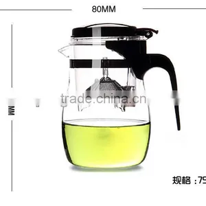 Heat Resistant Glass Tea Coffee Pots Kettles Set Infuser thumbnail-1