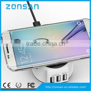 Amazon Hot Selling 3 in 1 Multifunctional QC 2.0 USB Charger Wireless Charger thumbnail-6