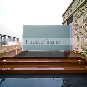 Home Garden Wind Screen Retractable Side Awning thumbnail-1
