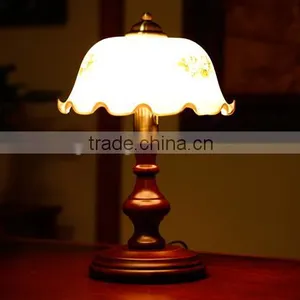 Antique Wooden Table Lamp ., British Style .wooden Tale Lamp .hand Craft Table Lamp thumbnail-1